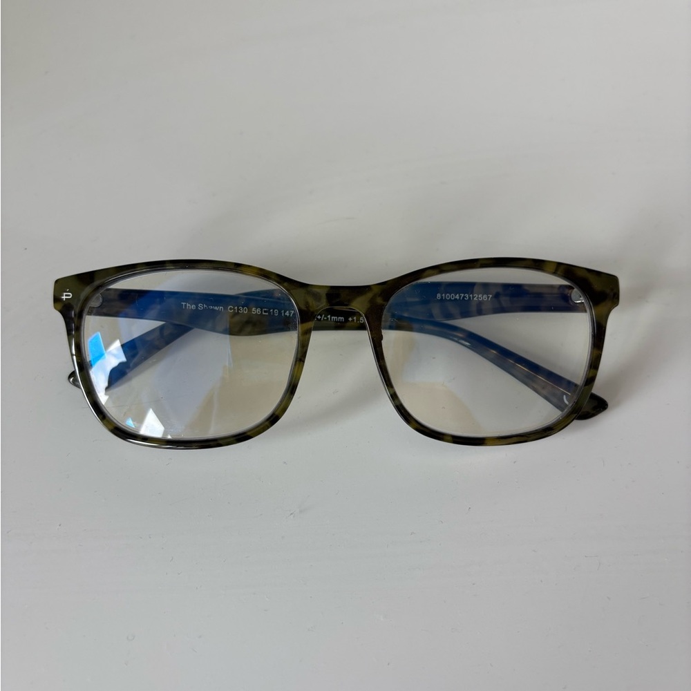Prive Revaux 1.5 The Shawn Reading Glasses in Olive Green Marble 56 mm